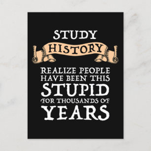 Geschiedenis van de studie - realiseer me dat mens briefkaart