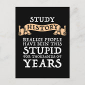 Geschiedenis van de studie - realiseer me dat mens briefkaart (Voorkant)