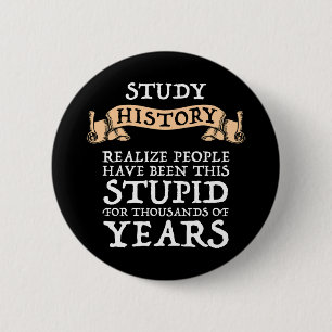 Geschiedenis van de studie - realiseer me dat mens ronde button 5,7 cm