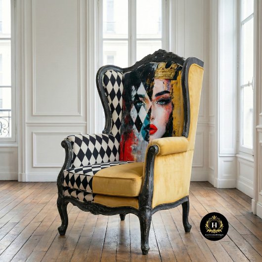 Geschiedenis van de vrouw Maand Koningin Decoupage Tissuepapier