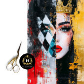 Geschiedenis van de vrouw Maand Koningin Decoupage Tissuepapier