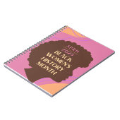 Geschiedenis van de Zwarte Vrouwen Maand Notitieboek (Linkerzijde)