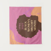 Geschiedenis van de Zwarte Vrouwen Maand Wandkleed (Voorkant)