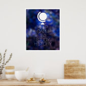 Geschiedenis van kalm en onderzoek bewaren poster (Keuken)