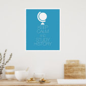 Geschiedenis van kalm en onderzoek bewaren poster (Keuken)