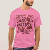 Geschiedenis van leraar t-shirt (Voorkant)