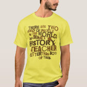 Geschiedenis van leraar t-shirt (Voorkant)