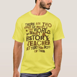 Geschiedenis van leraar t-shirt