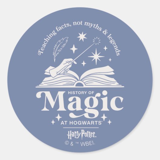 Geschiedenis van magie bij HOGWARTS™ Ronde Sticker (Voorkant)