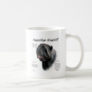 Geschiedenis van Neapolitan Mastiff (blk) Koffiemok