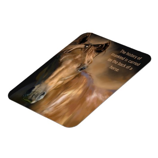 Geschiedenis van paarden en van de mensheid magneet (Linkerzijde)