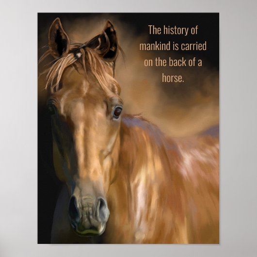 Geschiedenis van paarden en van de mensheid poster (Voorkant)