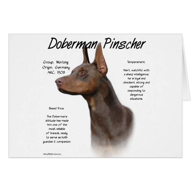 Geschiedenis van Red Doberman (Voorkant Horizontaal)