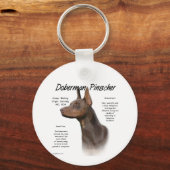 Geschiedenis van Red Doberman Sleutelhanger (Achterkant)