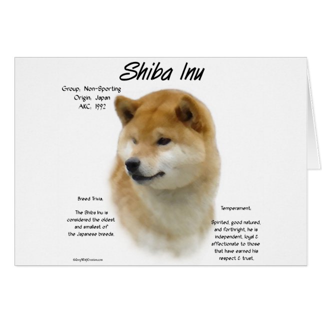 Geschiedenis van Shiba Inu (Voorkant Horizontaal)