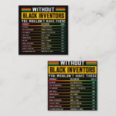 Geschiedenis van vergeten zwarte uitvinders informatiekaartje (Voorkant / Achterkant)