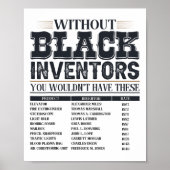 Geschiedenis van vergeten zwarte uitvinders poster (Voorkant)