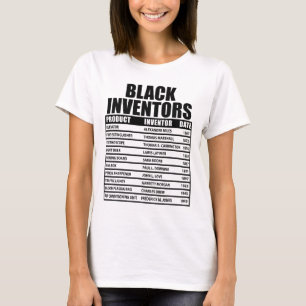 Geschiedenis van vergeten zwarte uitvinders Zwarte T-shirt