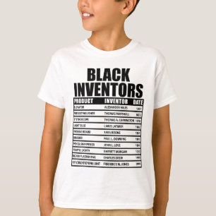 Geschiedenis van vergeten zwarte uitvinders Zwarte T-shirt