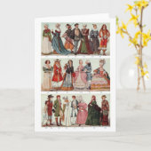 Geschiedenis van Vintage Mode, Wenskaart Kaart (Gele Bloem)