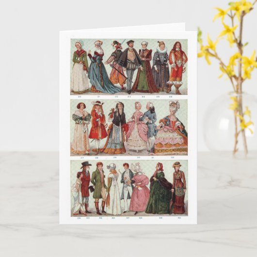 Geschiedenis van Vintage Mode, Wenskaart Kaart (Gele Bloem)