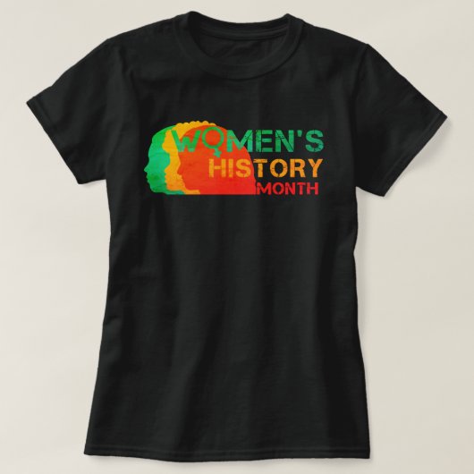 GESCHIEDENIS VAN VROUWEN T-SHIRT (Design voorkant)