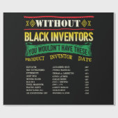 Geschiedenis van zwarte uitvinders Zwarte geschied Cadeaupapier (Vlak)