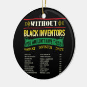 Geschiedenis van zwarte uitvinders Zwarte geschied Keramisch Ornament (Links)