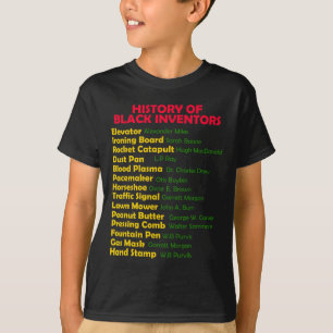 Geschiedenis van zwarte uitvinders Zwarte Geschied T-shirt