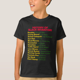 Geschiedenis van zwarte uitvinders Zwarte Geschied T-shirt