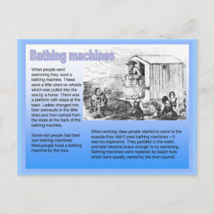 Geschiedenis, Victoriaans, Zwemmachines Briefkaart