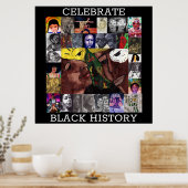 GESCHIEDENIS VOOR CELEBRATE BLACK poster (Keuken)