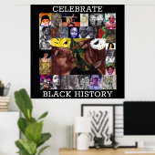GESCHIEDENIS VOOR CELEBRATE BLACK poster (Thuiskantoor)