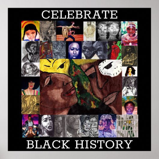 GESCHIEDENIS VOOR CELEBRATE BLACK poster (Voorkant)