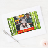 GESCHIEDENIS VOOR JONGE AMERIKANEN RECHTHOEKIGE STICKER (Envelop)