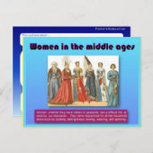 Geschiedenis, Vrouwen in de middeleeuwen Briefkaart (Voorkant / Achterkant)
