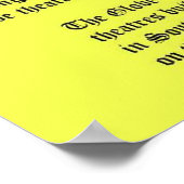 Geschiedenis, Wereldbol Theater Shakespeare Poster (Hoek)