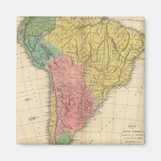 Geschiedenis Zuid-Amerika Magneet (Voorkant)