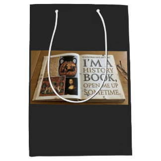 Geschiedenisboek openen  medium cadeauzakje