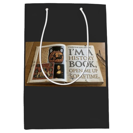 Geschiedenisboek openen  medium cadeauzakje (Voorkant)