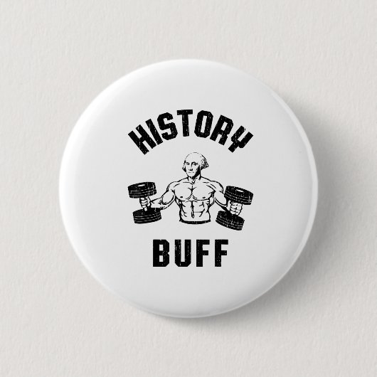 Geschiedenisbuffel grappige George Washington-work Ronde Button 5,7 Cm (Voorkant)