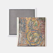 Geschiedeniseerd initiaal B, waarin koning David w Magneet (Voorkant / Achterkant)