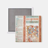 Geschiedeniseerd initiaal B, waarin koning David w Magneet (Voorkant / Achterkant)