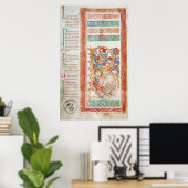 Geschiedeniseerd initiaal B, waarin koning David w Poster (Thuiskantoor)