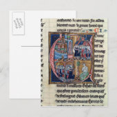 Geschiedeniseerd initiaal "C" met Conrad III-afbee Briefkaart (Voorkant / Achterkant)