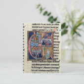 Geschiedeniseerd initiaal "C" met Conrad III-afbee Briefkaart (Staand voorkant)