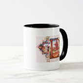 Geschiedeniseerd initiaal "D" met een apotheker Mok (Voorkant rechts)