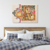 Geschiedeniseerd initiaal "E" voor het afschildere Canvas Afdruk (Insitu (Slaapkamer))