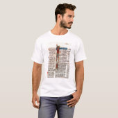 Geschiedeniseerd initiaal "I" met ruth T-shirt (Voorkant volledig)