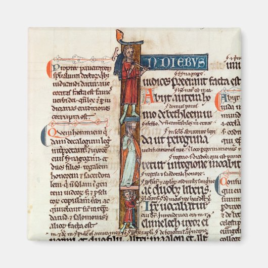 Geschiedeniseerd initiaal "I" waarin Ruth wordt af Magneet (Voorkant)